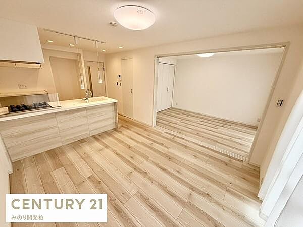 南東向きで明るい約11帖帖のLDK