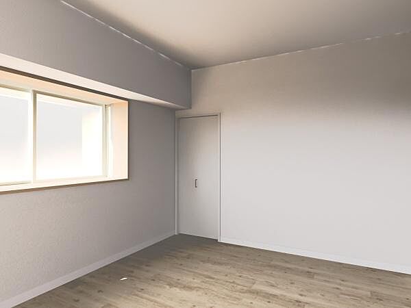 木枠の窓が優しいアクセント。あなた好みの空間にコーディネートできるお部屋(※リフォーム完成予想図)