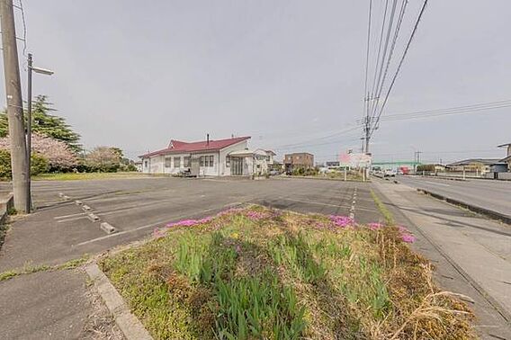 見通し良い道路...