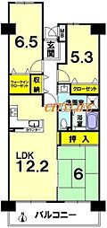 サンヴェール太秦 3LDKの間取図画像