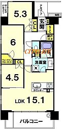 クレヴィア京都西院 3LDKの間取図画像