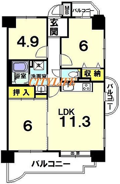 間取り：326000248695
