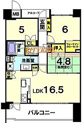 サンメゾン京都二条月光町ゲート 3LDKの間取図画像