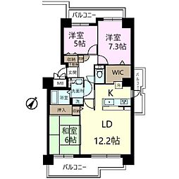 コープシティおゆみ野B棟 3LDKの間取図画像