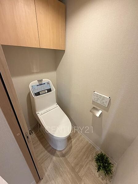 温水シャワー洗浄機能付きです。