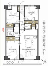 間取図画像 3LDK