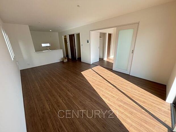 開放感のあるリビングです。