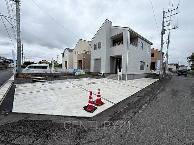 並列駐車可能な駐車場