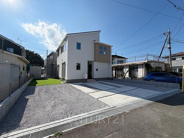 並列駐車可能な駐車場