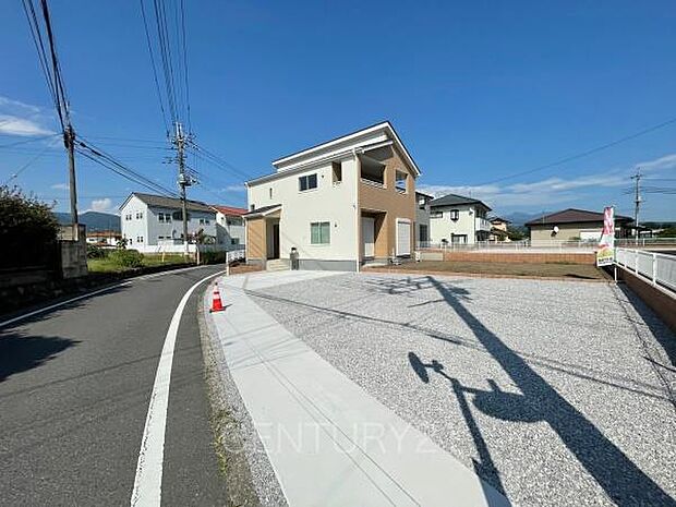 並列駐車可能な駐車場