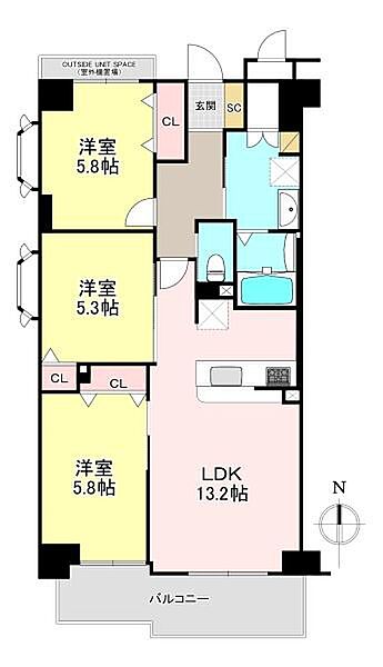間取りを拡大表示