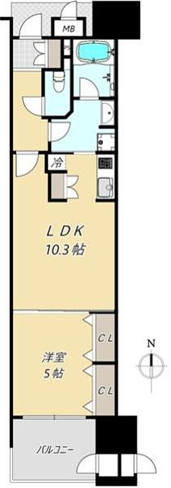 1LDK 間取り