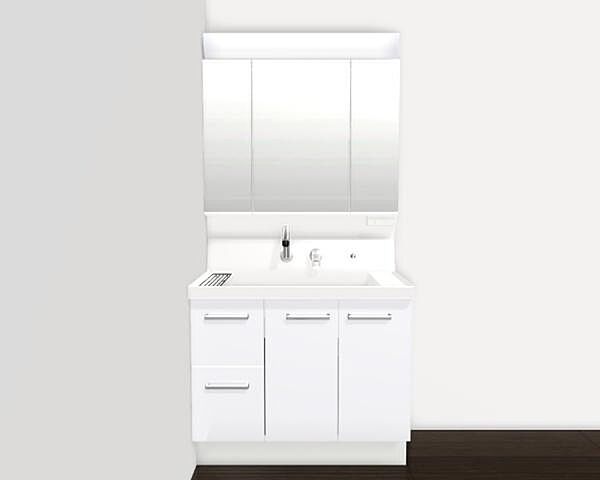 【洗面室】別途費用でリフォームのご相談もお任せください！お掃除にも便利なシャワー付き洗面台：170000円～※別途工事費要