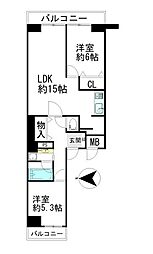 新着 シャルム小坂壱番館 3F