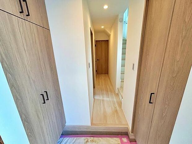 充実した収納力がある玄関