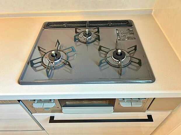 便利な3口コンロ