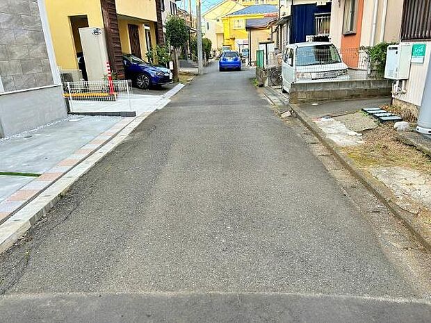 交通量が少なめな前面道路【4ｍ】