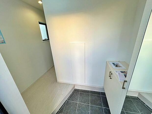 収納力がある玄関です