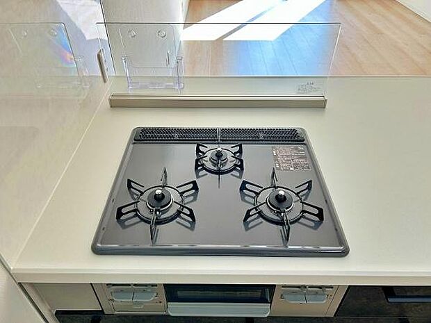 便利な3口コンロ