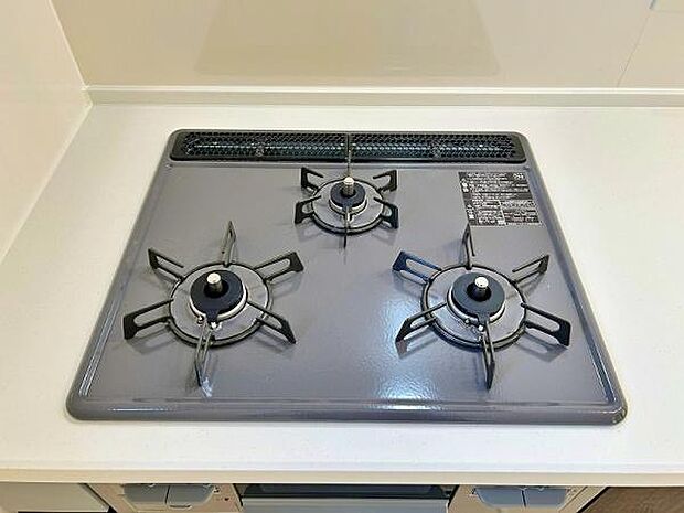 便利な3口コンロ