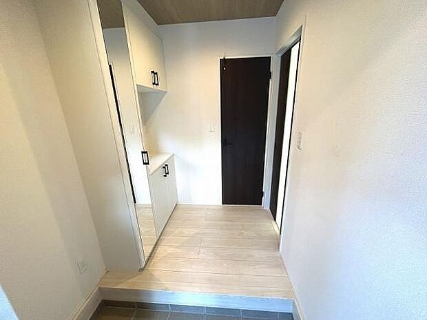 収納力がある玄関です
