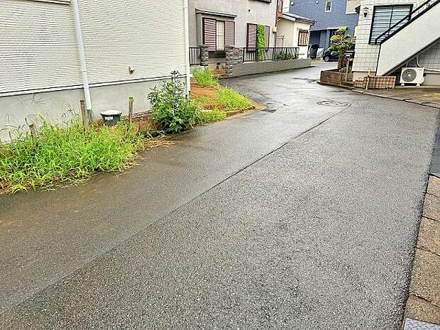 見通しの良い前面道路