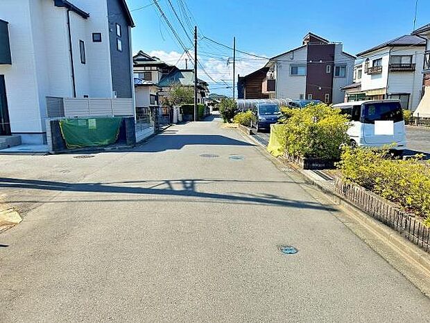 見通しの良い前面道路
