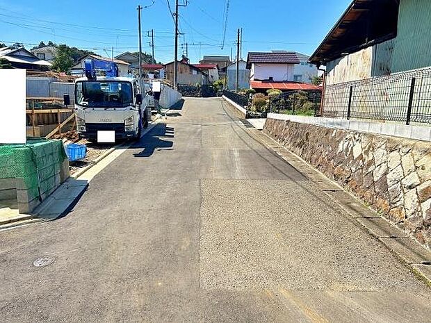 見通しの良い前面道路