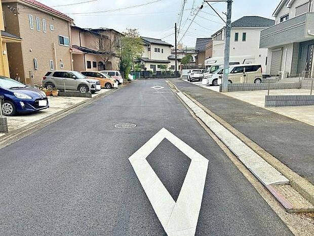 見通しの良い前面道路