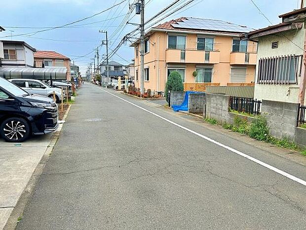 見通しの良い前面道路