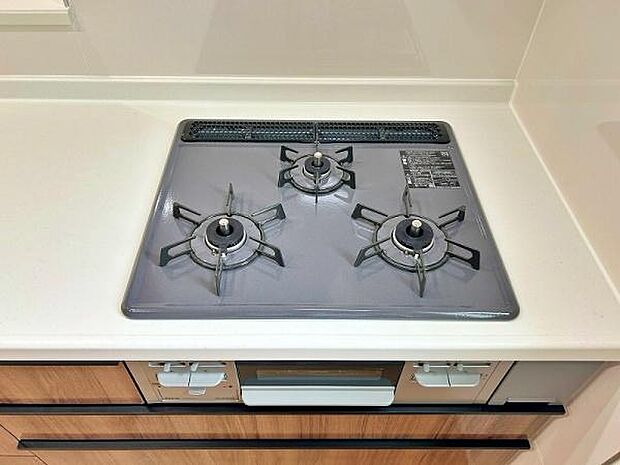 便利な3口コンロ