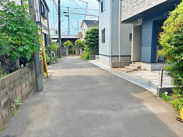 見通しの良い前面道路