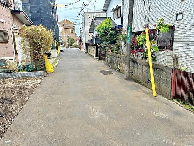 見通しの良い前面道路
