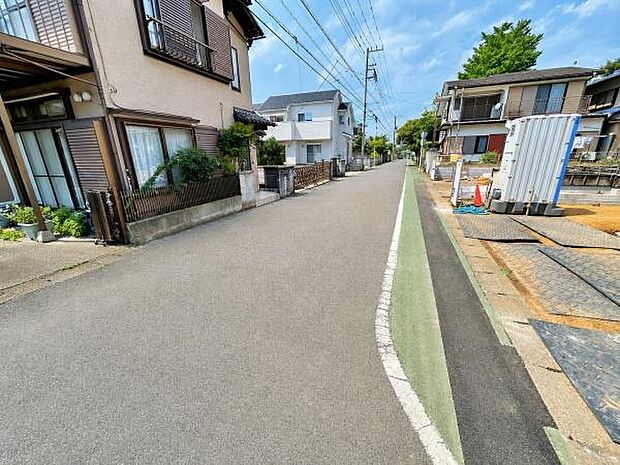 見通しの良い前面道路