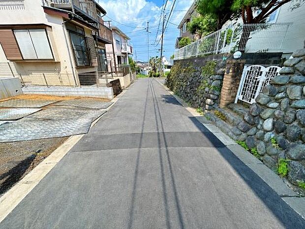 見通しの良い前面道路