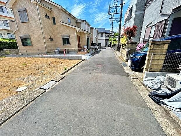 見通しの良い前面道路