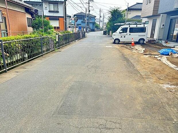 見通しの良い前面道路