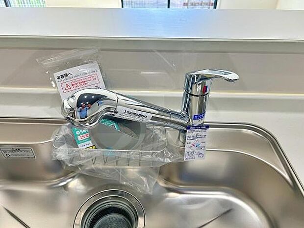 浄水器一体型の水栓は便利です