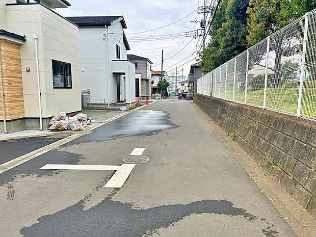 見通しの良い前面道路