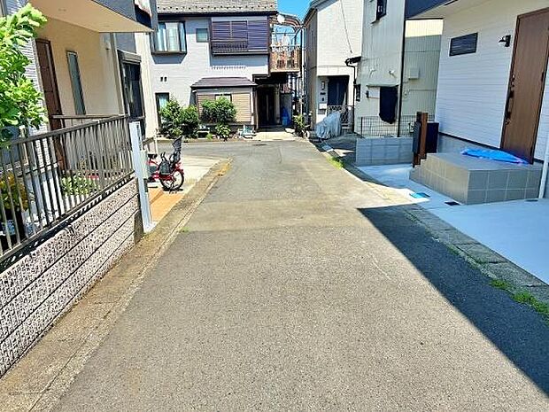 見通しの良い前面道路
