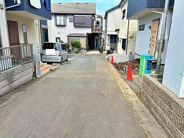 見通しの良い前面道路