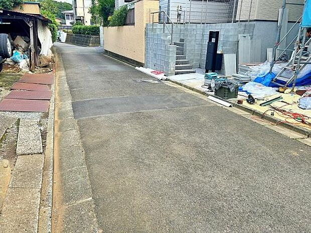 見通しの良い前面道路