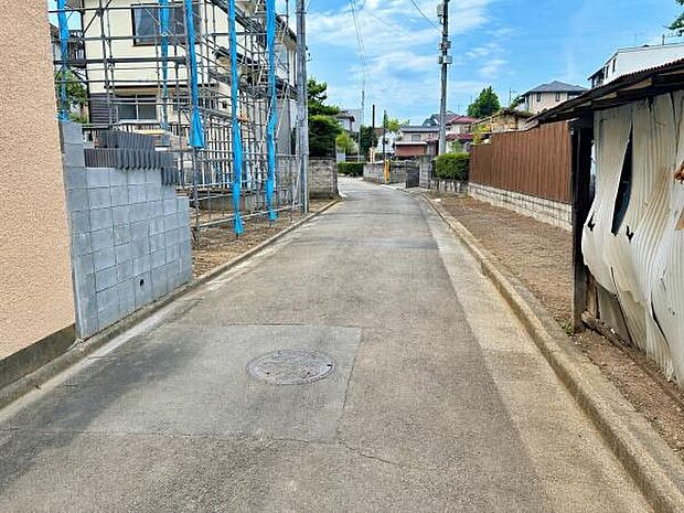 見通しの良い前面道路