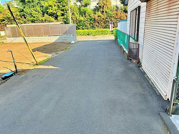 見通しの良い前面道路
