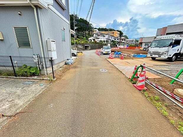 見通しの良い前面道路