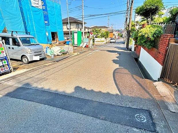 見通しの良い前面道路