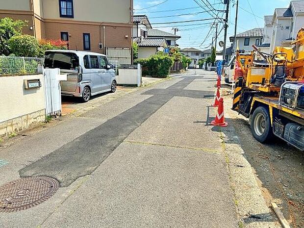 見通しの良い前面道路