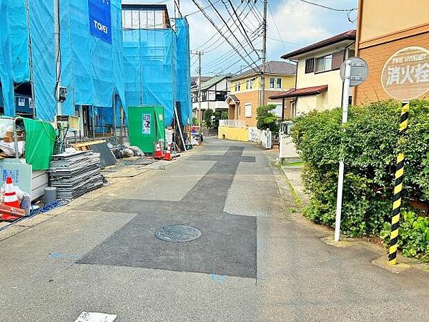 見通しの良い前面道路