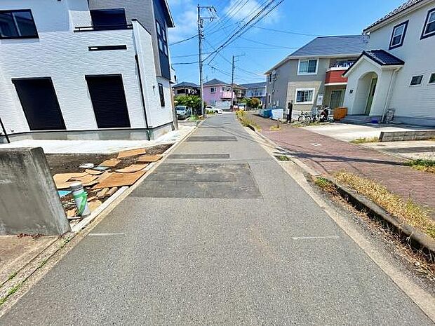 見通しの良い前面道路