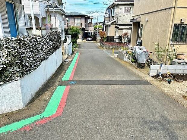 見通しの良い前面道路